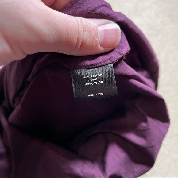 R/R Studio BURGUNDY SUEDE SKIRT - Picture 7 of 7